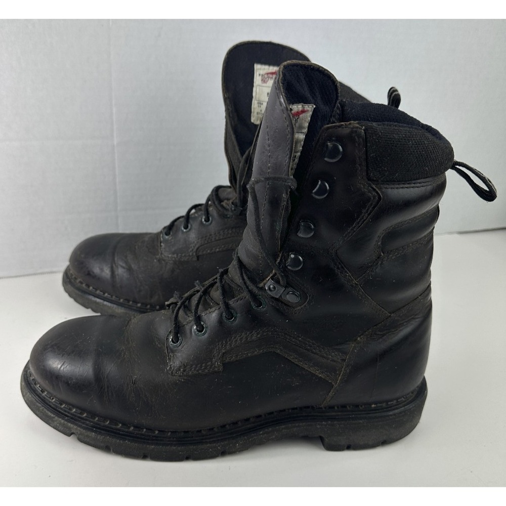 Distressed Red Wing 414 EH Work Boots Brown Leather Men's Size 11 D USA Made - Picture 1 of 16
